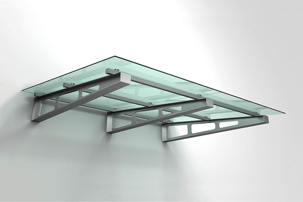 Козирок для навес стеклянный