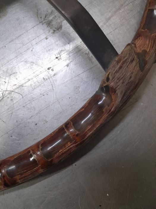 Деревянный руль,винтаж