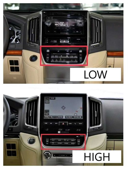 Toyota Land Cruiser 200, 2017-2019 - вертикална навигация 12.1",9840