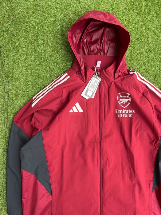Мъжко горнище / яке : Adidas Sportswear Arsenal Zipped Hooded Jacket Bordeaux Charcoal Grey XXL