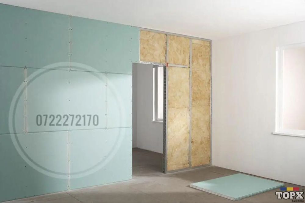 Materiale/manopera - Montaj pereti despartitori si tavane gips-carton