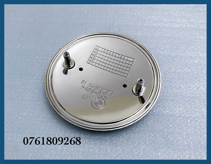 Emblema logo negru BMW pentru capota / portbagaj 82mm