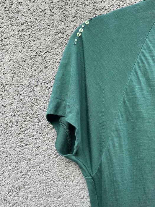 Блуза с къс ръкав Massimo Dutti с пайети