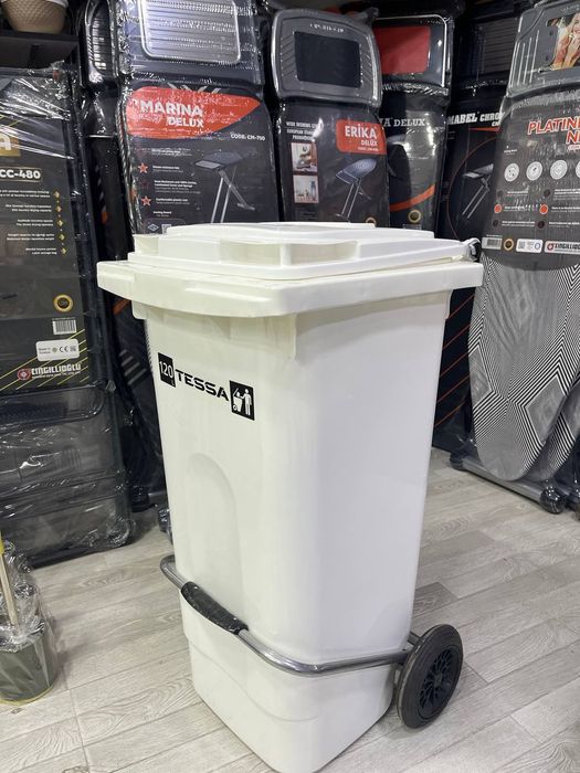 Мусорное ведро педальное  120 л – Качество Premium