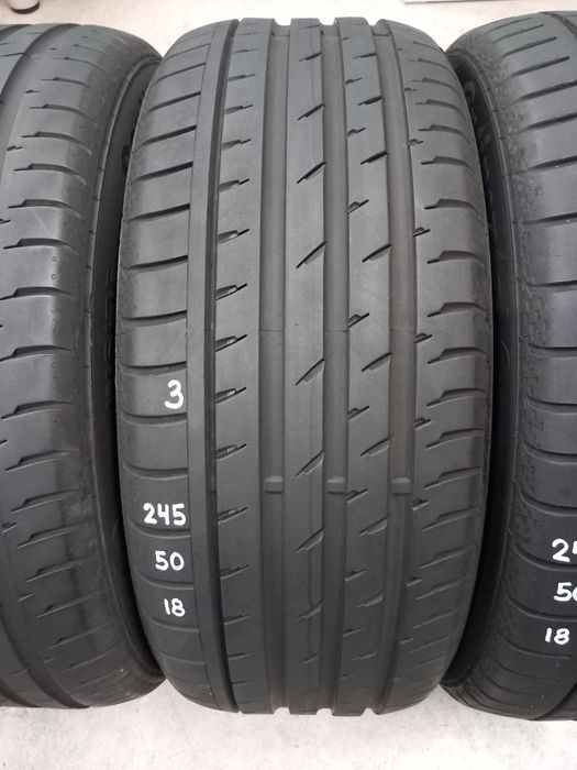 245/50/18 4бр.CONTINENTAL ContiSportContact3 SSR(RSC)Неразличи от НОВИ