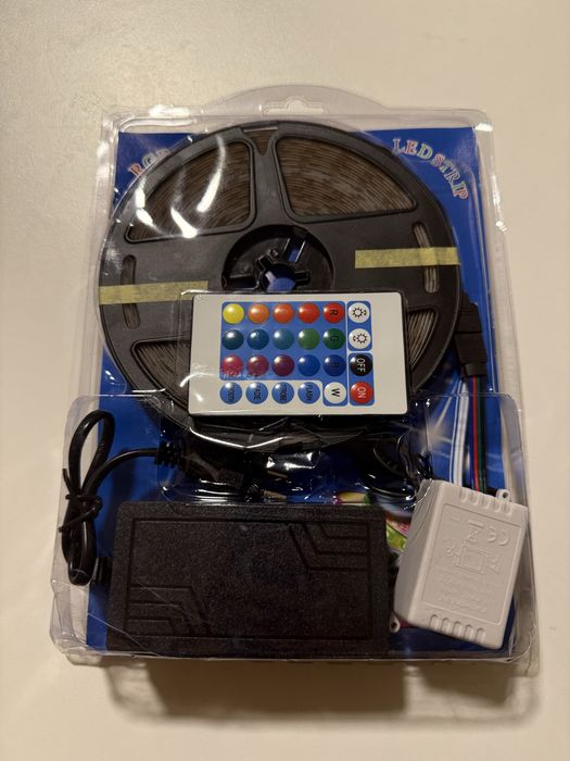 Kit Banda Led Rgb 5 metri si 10 metri multicolor telecomanda