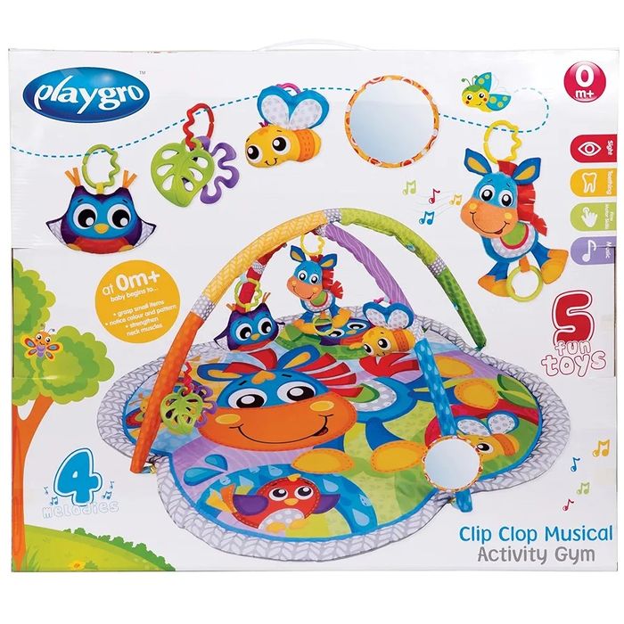Бебешко музикално килимче за активна гимнастика Playgro