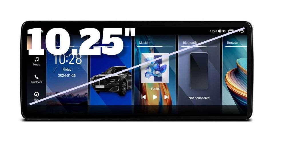 BMW 5 Series E60/E61/E62/E63/E64 (2009/2010)CIC 10.25"нави,2220+10/+12