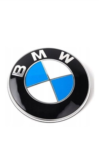 Emblema BMW capota/portbagaj 78mm albastru+alb