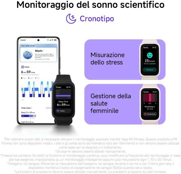 XIAOMI Smart Band 9 Active (розова)