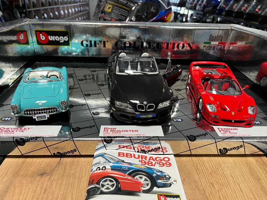 Колекционерски комплект BBURAGO GOLD COLECTON 1:18 и 1:24 BMW,FERRARI