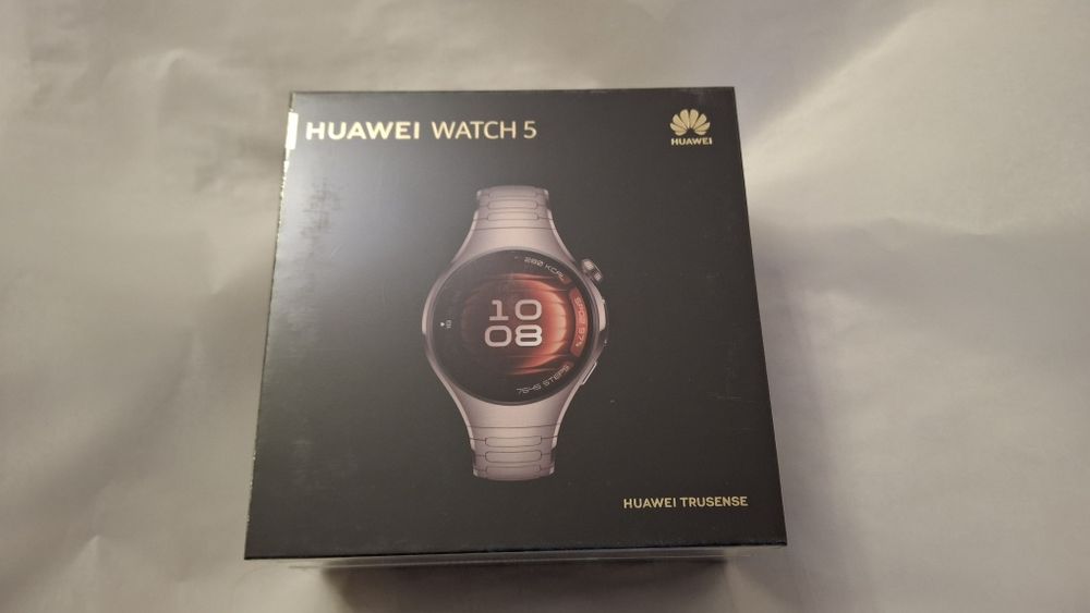 Huawei Watch 5 Sigiliat curea Titanium carcasaStainlessSteel Sand Gold