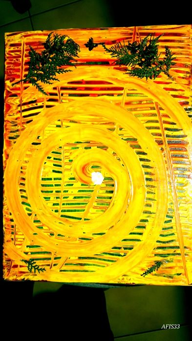 Tablou pictat in culori acrilice