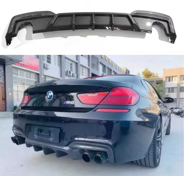 Difuzor carbon bara spate BMW Seria 6 F06 F12 F13, difuzor bara spate BMW Seria 6 F12 F13 F06