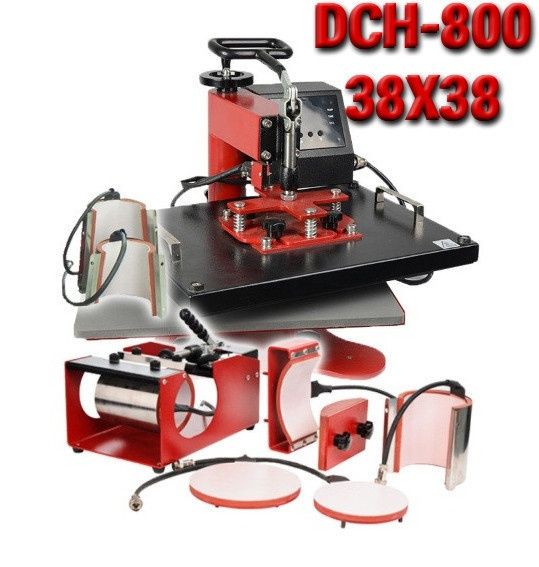 Термопресс для футболок, тарелок, кружек и кепок. 9 в 1