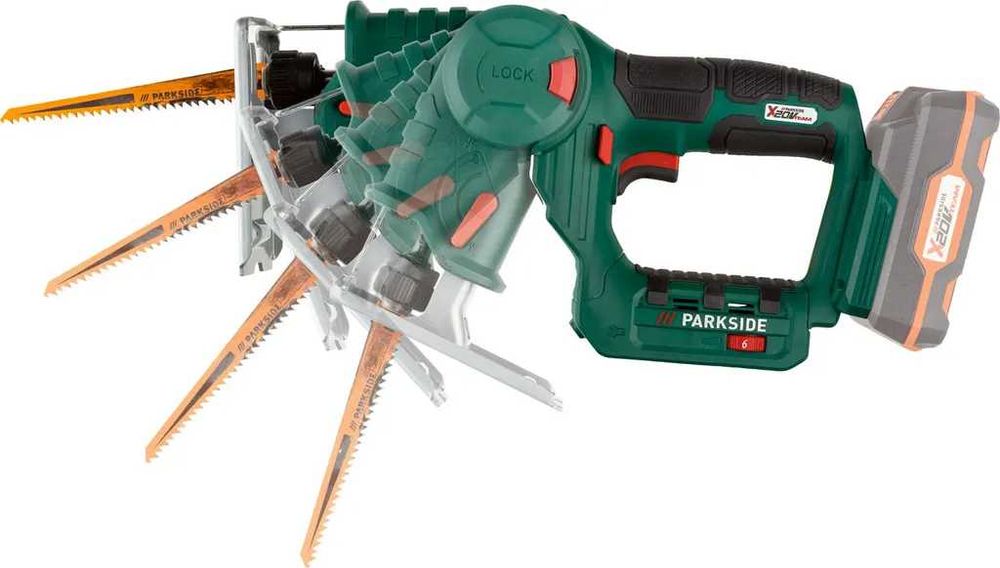 Нов Акумулаторен Зеге Саблен трион 2в1 Parkside 20V прободен трион