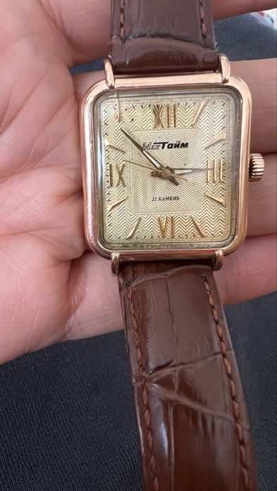 Золотые часы, мужские!