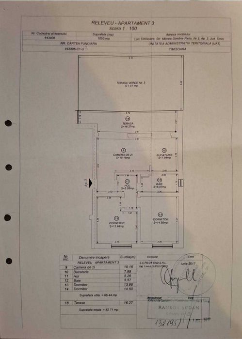 Apartament 3 camere | Direct de la Proprietar | Grădină | Terasa acoperita 16 mp | 2 Locuri parcare | Zona Pădurea Verde / Constructorilor