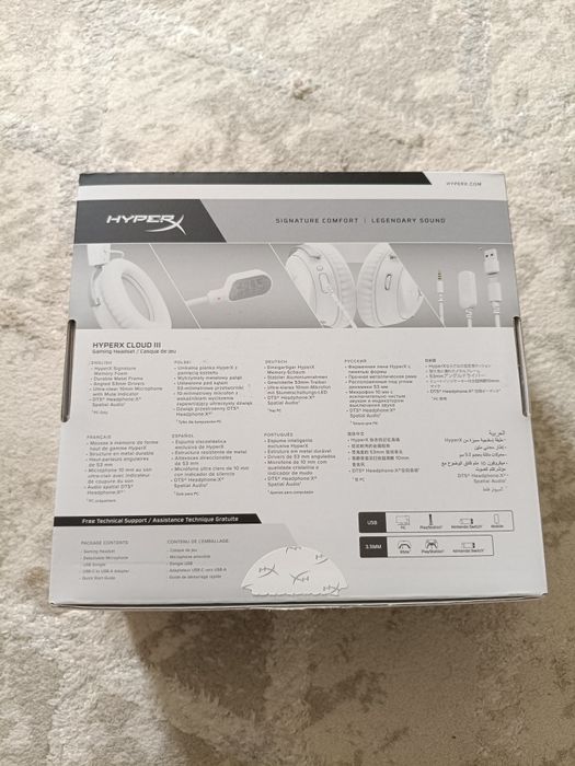 Продам проводные наушники HyperX Cloud 3 белые