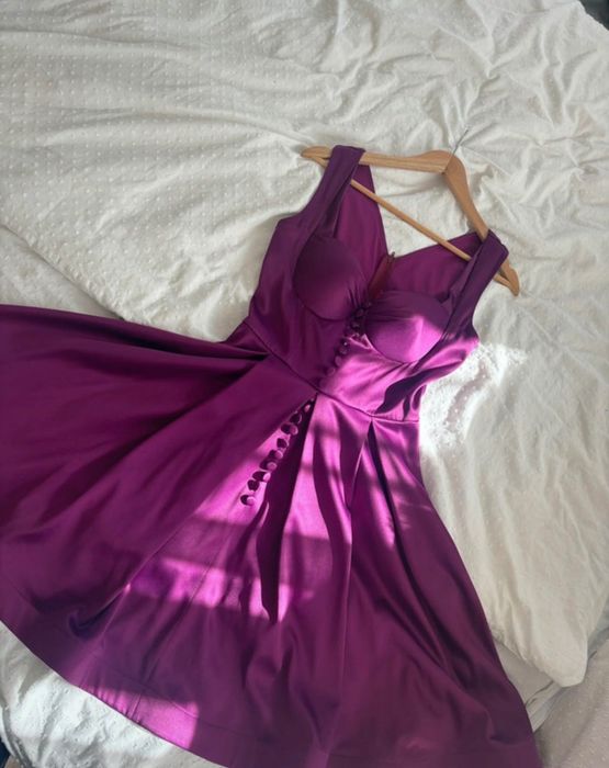 Rochie din satin Atmoshpere Mov