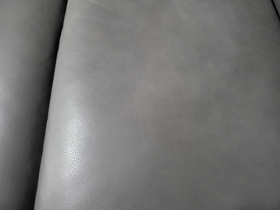 Американски сив кожен комплект тройка и двойка La-z-boy