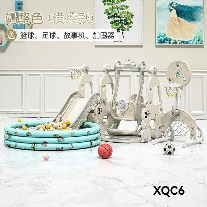 игровой комплекс горка качеля бассейн