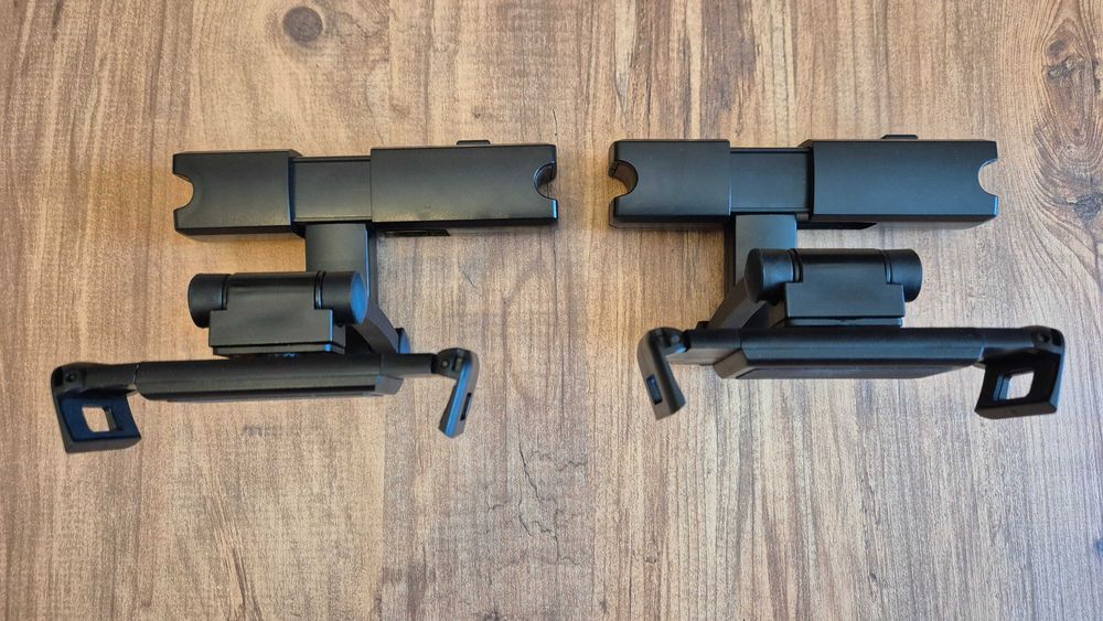 2 x Suport tetiera telefon/tableta, Rotire 360, 4.7-12.3'', Negru