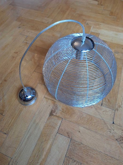 Lustra tip pendul 1 x E27, metal, crom