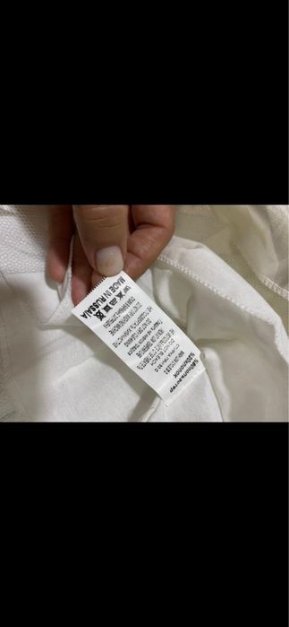 Платье белое на девочку 6-9 мес