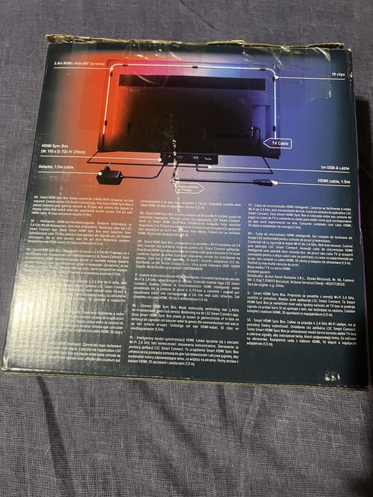 LED Ambilight за TV с HDMI Sync Box (RGBIC, 4K, Dolby Vision)