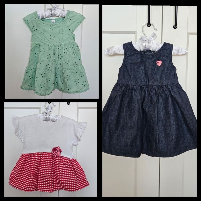 Детска лятна рокля лот 74-80 размер