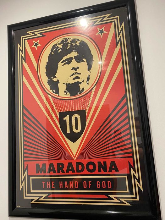 Плакат на Марадона в рамка