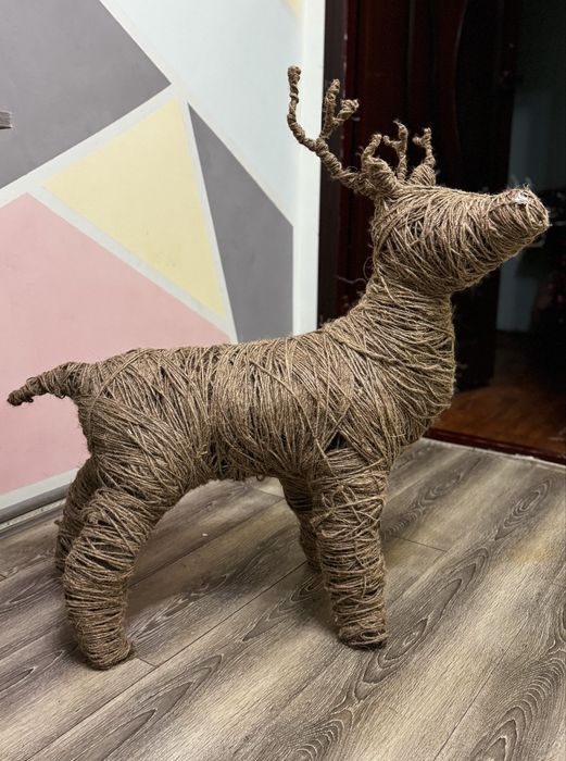 Эко-олень из льна