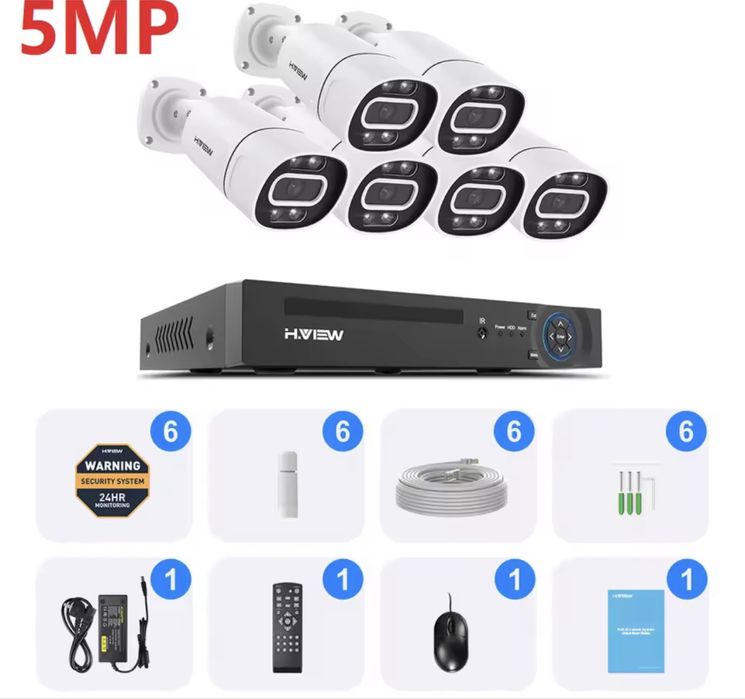 Vindem si Montam Camere Supraveghere Video KIT Complet 4/8/12 CAMERE