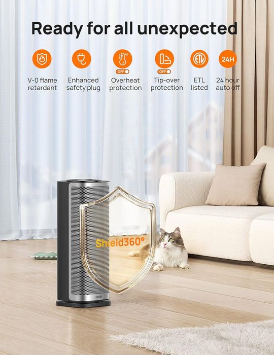 Radiator încălzitor cu telecomanda