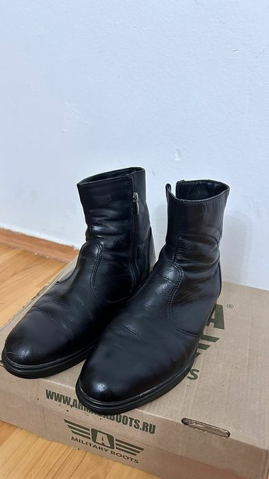 Военные сапог кожаный
