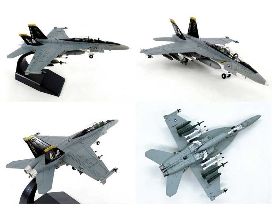 Macheta avion metalica F/A-18F VFA-103 Super Hornet Pirate Ghost