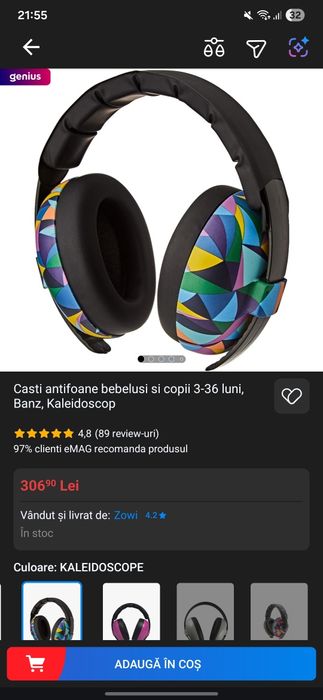 Casti antifonice 3-36 luni, Banz