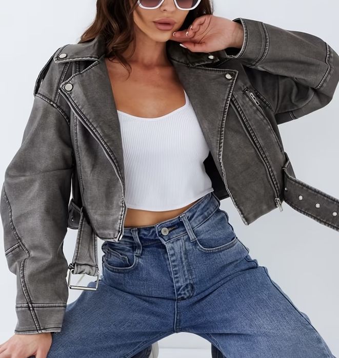 Кожанная куртка M/L  HOUSE