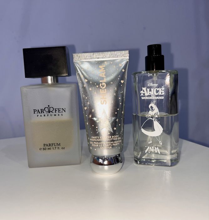 Лот парфюми и блестящ гел за тяло