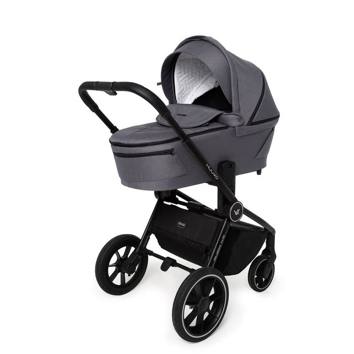2в1 Бебешка количка Muuvo Quick 4.0 / Graphite / кош за новородено и седящ кош