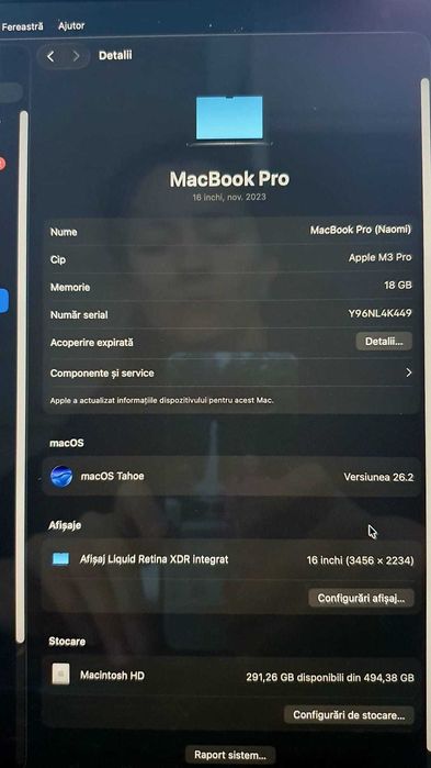 Apple MacBook Pro 16 M3 Pro 12-Core 18GB RAM 512GB SSD Space Black