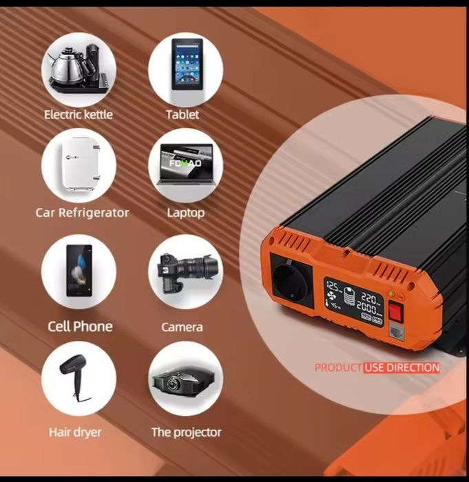 Инвертор 12v-220v 3000w