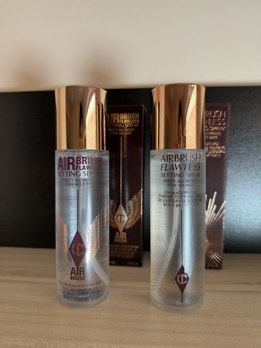 Charlotte Tilbury Airbrush Flawless фиксиращ спрей за грим Setting Spray 100 мл оригинален праймър, Шарлот Тилбъри waterproof 16 часа, нов/стар дизайн