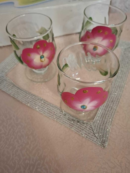 Чаши рисувано стъкло