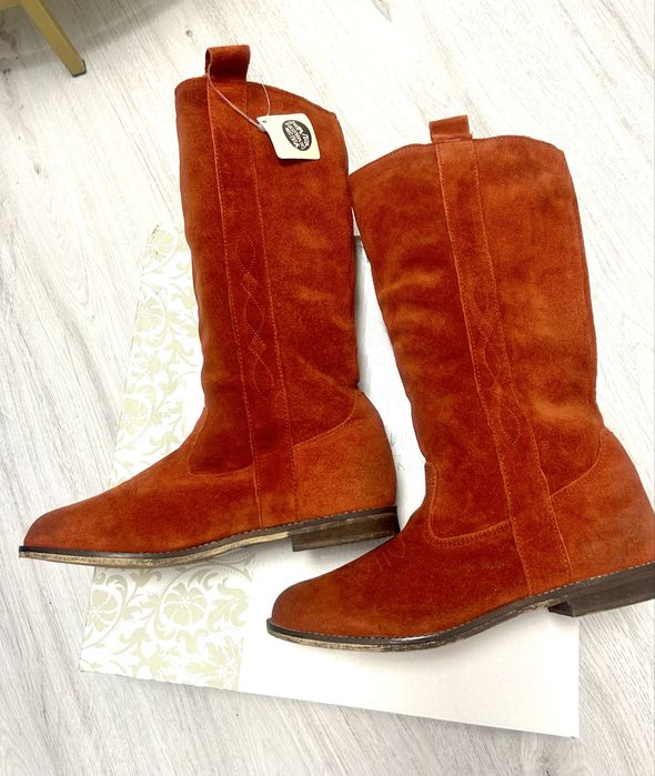 Cizme din piele intoarsa naturala Noi