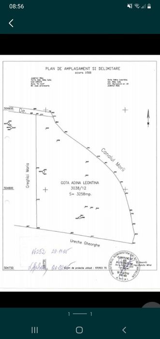 Teren de vanzare 3200 mp in Oarda de Jos str Pepinierei