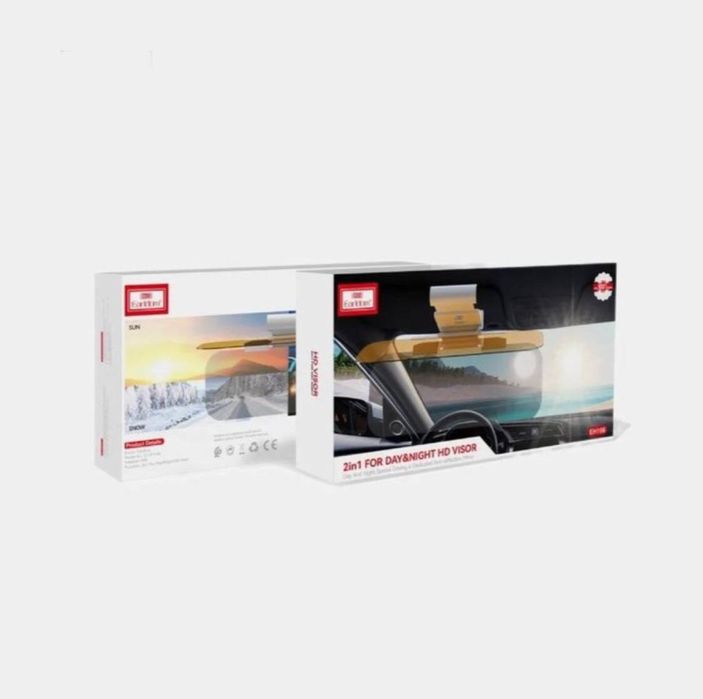 Автомобильный солнцезащитник козырёк Earldom EH166 2in1.