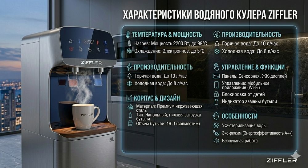 Кулер от Ziffler Compressor system/Freon/3 режим работы/+ доставка
