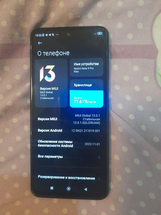 Redmi Noti 9 pro Glabal versya  6-128 talik
